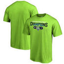 Seattle Sounders FC Fanatics Branded 2017 MLS Western Conference Champions Striker T-Shirt – Neon Green