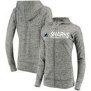 San Jose Sharks G-III 4Her by Carl Banks Women's Receiver Full-Zip Hoodie - Heathered Gray