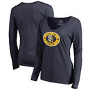 San Diego Padres Fanatics Branded Women's Hometown Collection Keep the Faith Long Sleeve T-Shirt - Navy