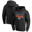 Miami Marlins Fanatics Branded Hometown Collection Marlins Baseball Pullover Hoodie - Black