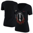 Oklahoma Sooners Nike Women's College Football Playoff 2018 Rose Bowl Bound Tri-Blend V-Neck T-Shirt – Black