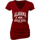 Alabama Crimson Tide Blue 84 Women's College Football Playoff 2018 Sugar Bowl Bound Affliction V-Neck T-Shirt – Crimson