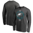 Philadelphia Eagles NFL Pro Line by Fanatics Branded 2017 NFC East Division Champions Long Sleeve T-Shirt – Heather Charcoal