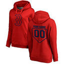 Boston Red Sox Fanatics Branded Women's Personalized RBI Pullover Hoodie - Red