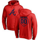 Atlanta Braves Fanatics Branded Personalized RBI Pullover Hoodie - Red