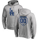 Los Angeles Dodgers Fanatics Branded Personalized RBI Pullover Hoodie - Heathered Gray