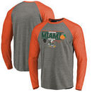 Miami Hurricanes Fanatics Branded 2017 Orange Bowl Bound Drive Long Sleeve Raglan T-Shirt – Heathered Gray