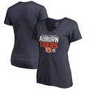 Auburn Tigers Fanatics Branded Women's 2018 Peach Bowl Bound Delay Slim Fit V-Neck T-Shirt – Navy