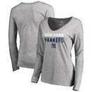 New York Yankees Fanatics Branded Women's Fade Out Long Sleeve T-Shirt – Heathered Gray