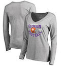 Clemson Tigers Fanatics Branded Women's College Football Playoff 2018 Sugar Bowl Bound Down Slim Fit Long Sleeve V-Neck T-Shirt 