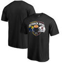 Michigan Wolverines vs. South Carolina Gamecocks Fanatics Branded 2018 Outback Bowl Dueling Backfield T-Shirt – Black