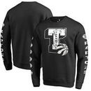 Toronto Raptors Fanatics Branded Letterman Fleece Crew Neck Sweatshirt - Black