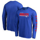 New York Rangers Fanatics Branded Fast Line Long Sleeve T-Shirt - Blue