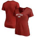 West Texas A&M Buffaloes Fanatics Branded Women's Everyday V-Neck T-Shirt - Maroon