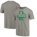 Auburn Tigers Fanatics Branded St. Patrick's Day Emerald Isle Tri-Blend T-Shirt - Ash