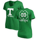 Tennessee Volunteers Fanatics Branded Women's Personalized Dubliner V-Neck T-Shirt - Kelly Green
