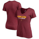 Cleveland Cavaliers Fanatics Branded Women's Script Assist T-Shirt - Wine