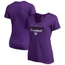 Sacramento Kings Fanatics Branded Women's Script Assist T-Shirt - Purple