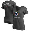 Auburn Tigers Fanatics Branded Women's SEC Means More Slim Fit V-Neck T-Shirt - Ash