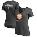 Tennessee Volunteers Fanatics Branded Women's SEC Means More Slim Fit V-Neck T-Shirt - Ash