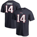Brandin Cooks New England Patriots NFL Pro Line by Fanatics Branded Authentic Stack Name & Number T-Shirt – Navy