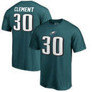 Corey Clement Philadelphia Eagles NFL Pro Line by Fanatics Branded Authentic Stack Name & Number T-Shirt – Midnight Green