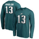 Nelson Agholor Philadelphia Eagles NFL Pro Line by Fanatics Branded Authentic Stack Name & Number Long Sleeve T-Shirt – Midnight