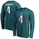 Jake Elliott Philadelphia Eagles NFL Pro Line by Fanatics Branded Authentic Stack Name & Number Long Sleeve T-Shirt – Midnight G