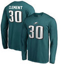 Corey Clement Philadelphia Eagles NFL Pro Line by Fanatics Branded Authentic Stack Name & Number Long Sleeve T-Shirt – Midnight 