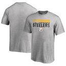 Pittsburgh Steelers NFL Pro Line by Fanatics Branded Youth Iconic Collection Fade Out T-Shirt - Ash