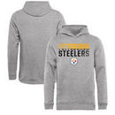 Pittsburgh Steelers NFL Pro Line by Fanatics Branded Youth Iconic Collection Fade Out Pullover Hoodie - Ash