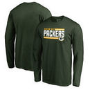 Green Bay Packers NFL Pro Line by Fanatics Branded Iconic Collection On Side Stripe Long Sleeve T-Shirt - Green