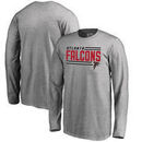 Atlanta Falcons NFL Pro Line by Fanatics Branded Youth Iconic Collection On Side Stripe Long Sleeve T-Shirt - Ash