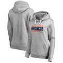 Denver Broncos NFL Pro Line by Fanatics Branded Women's Iconic Collection On Side Stripe Plus Size Pullover Hoodie - Ash