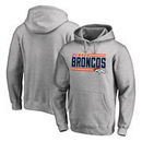 Denver Broncos NFL Pro Line by Fanatics Branded Iconic Collection On Side Stripe Big & Tall Pullover Hoodie - Ash