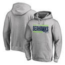 Seattle Seahawks NFL Pro Line by Fanatics Branded Iconic Collection On Side Stripe Big & Tall Pullover Hoodie - Ash