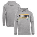 Pittsburgh Steelers NFL Pro Line by Fanatics Branded Youth Iconic Collection On Side Stripe Pullover Hoodie - Ash