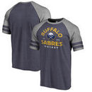 Buffalo Sabres Fanatics Branded Timeless Collection Vintage Arch Tri-Blend Raglan T-Shirt - Navy
