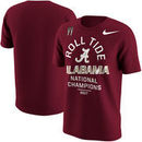 Alabama Crimson Tide Nike College Football Playoff 2017 National Champions Celebration Victory T-Shirt – Crimson