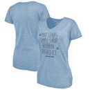 Fanatics Branded Kentucky Derby Women's Light Blue Mint Julep Recipe Tri-Blend V-Neck T-Shirt