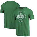San Diego Padres Fanatics Branded Emerald Isle Tri-Blend T-Shirt - Green