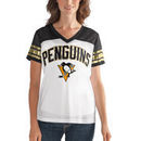 Pittsburgh Penguins G-III 4Her by Carl Banks Women's All American V-Neck T-Shirt – White/Black