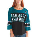 San Jose Sharks G-III 4Her by Carl Banks Women's First Team Mesh T-Shirt – Black