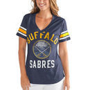 Buffalo Sabres G-III 4Her by Carl Banks Women's Big Game V-Neck Tri-Blend T-Shirt – Navy/Gold