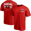 Georgia Bulldogs Fanatics Branded College Football Playoff 2018 Rose Bowl Champions Fullback Score T-Shirt – Red