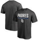 San Diego Padres Fanatics Branded Win Stripe T-Shirt - Ash
