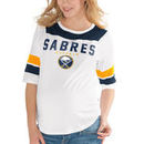 Buffalo Sabres Touch by Alyssa Milano Women's Maternity Huddle Scoop Neck T-Shirt – White