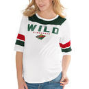 Minnesota Wild Touch by Alyssa Milano Women's Maternity Huddle Scoop Neck T-Shirt – White