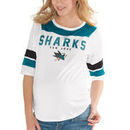 San Jose Sharks Touch by Alyssa Milano Women's Maternity Huddle Scoop Neck T-Shirt – White