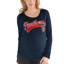 Florida Panthers Touch by Alyssa Milano Women's Yardline Maternity Long Sleeve Tri-Blend T-Shirt – Navy